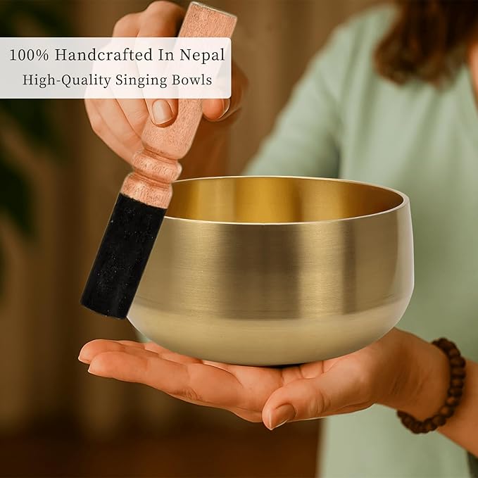 Large Tibetan Singing Bowl Set - Image 5