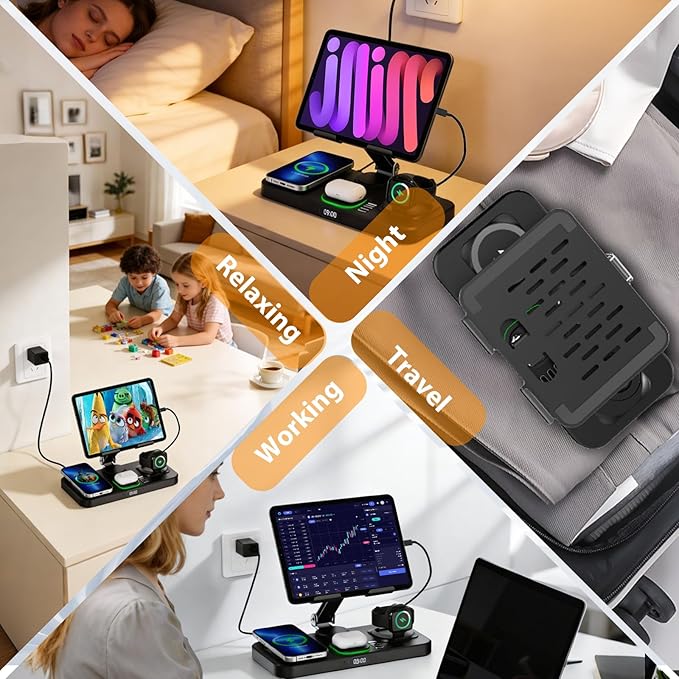 30W Charging Station for Apple Products, Foldable Wireless Charger - Image 6