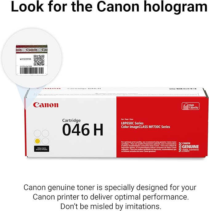 Canon Genuine 046 Yellow Toner Cartridge High Capacity Compatible - Image 5