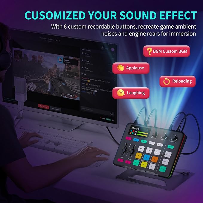 Bonkyo Gaming Audio Mixer & USB Interface - Image 4