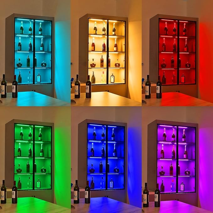 Litever Under Cabinet LED Lighting Kit. RGB Color & Bright Warm White Light. - Image 8