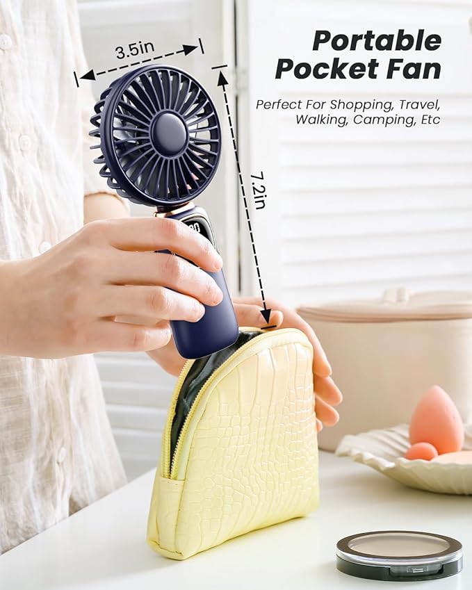 coldSky Portable Handheld Fan, 4000mAh Battery Operated Fan - Image 8