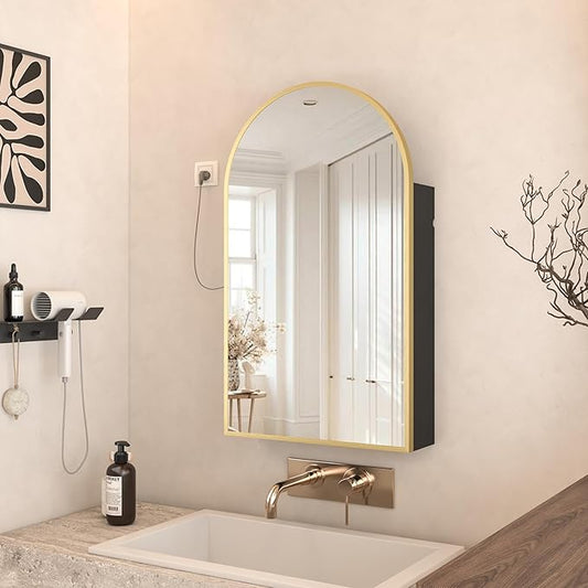 Gold Arched Bathroom Cabinet by FunFurnitureFollowLife