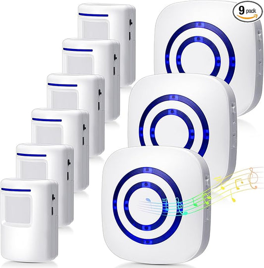 Mimorou Motion Sensor Alarm Wireless Driveway Alarm Indoor Home Motion Detector by Mimorou