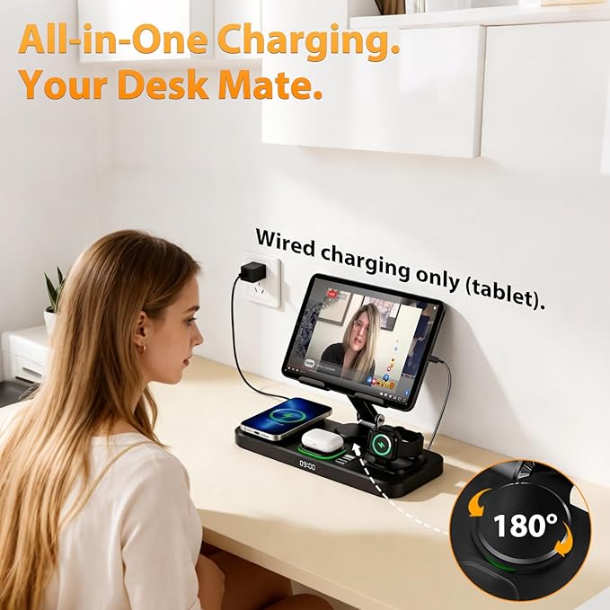 30W Charging Station for Apple Products, Foldable Wireless Charger - Image 9