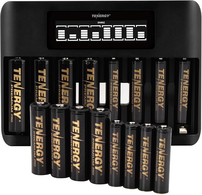 Tenergy TN480U 8-Bay LCD Display Fast Charger by Tenergy