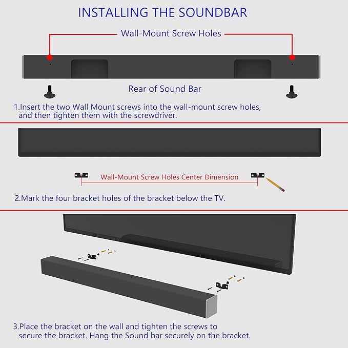 Vdsvksd Sound Bar Mounting Bracket, SoundBar Wall Mount Brackets - Image 7