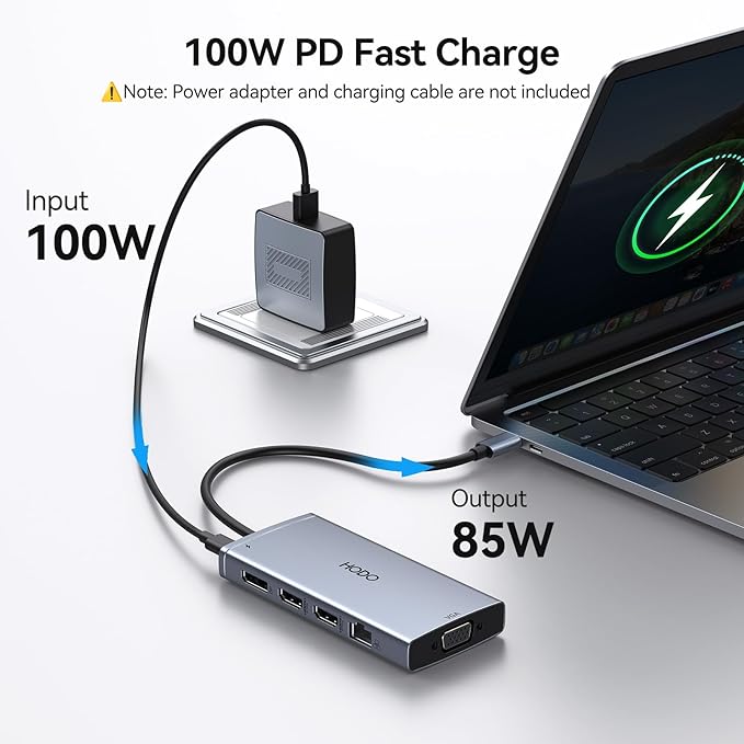 USB C Docking Station Dual Monitor Adapter - Image 6