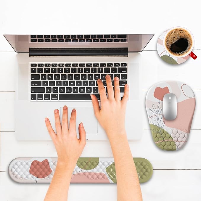 Hasinart Ergonomic Mouse Pad and Keyboard Wrist Rest - Image 6