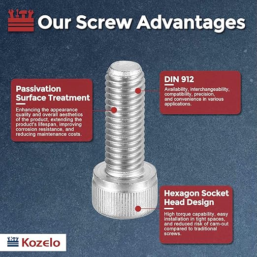 Kozelo 10pcs Socket Head Cap Screws - Image 3