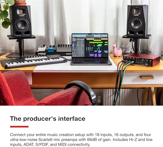 Focusrite Scarlett 18i16 4th Gen USB Audio Interface, - Image 2