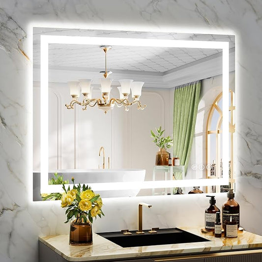 YEELAIT 40x30 Inch LED Bathroom Mirror by YEELAIT