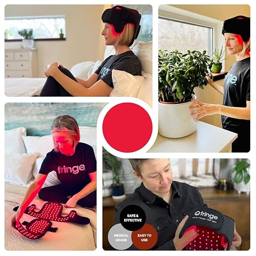 Fringe Red Light Therapy Wrap for Head & Hair, Both Red Light 660nm and - Image 4