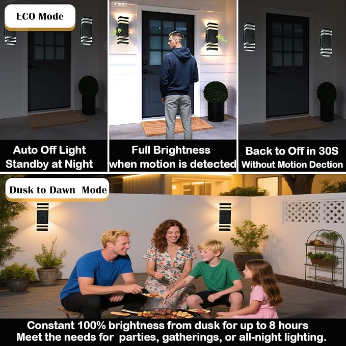 iYogaled Motion Sensor Outdoor Wall Lights - Image 3