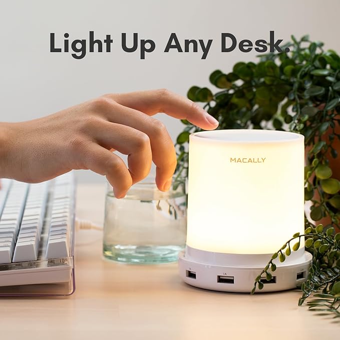 Macally Small Touch Lamps for Nightstand - Image 2