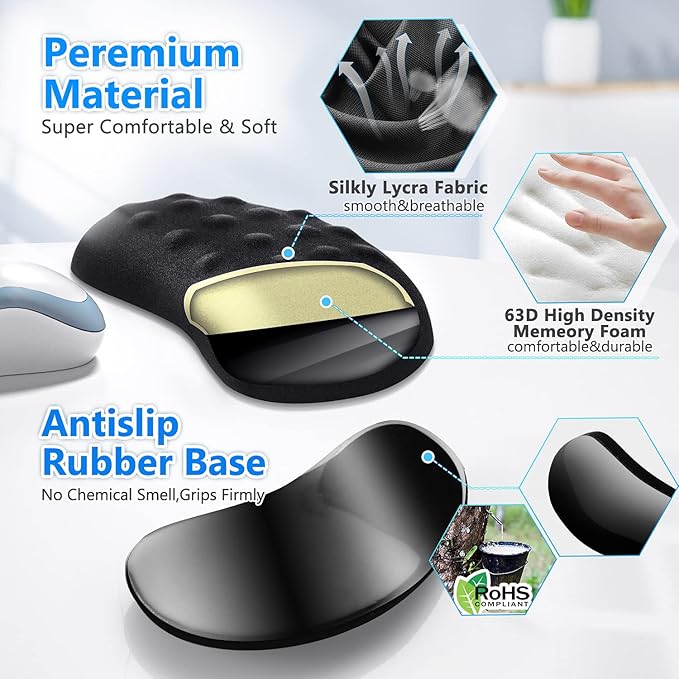 Gimars Mouse Wrist Rest, Pop It Fidget Wrist Support - Image 4