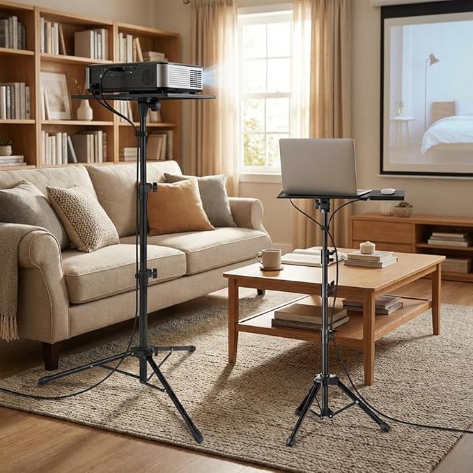 Naiveferry Adjustable Projector Stand Tripod, Laptop Stand Height from 26 to 63 by Naiveferry