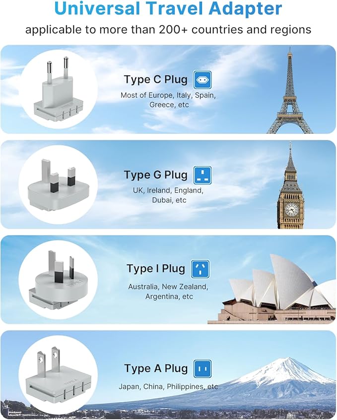 220V to 110V Voltage Converter US to Europe, VINTAR 2000W Detachable Power - Image 6