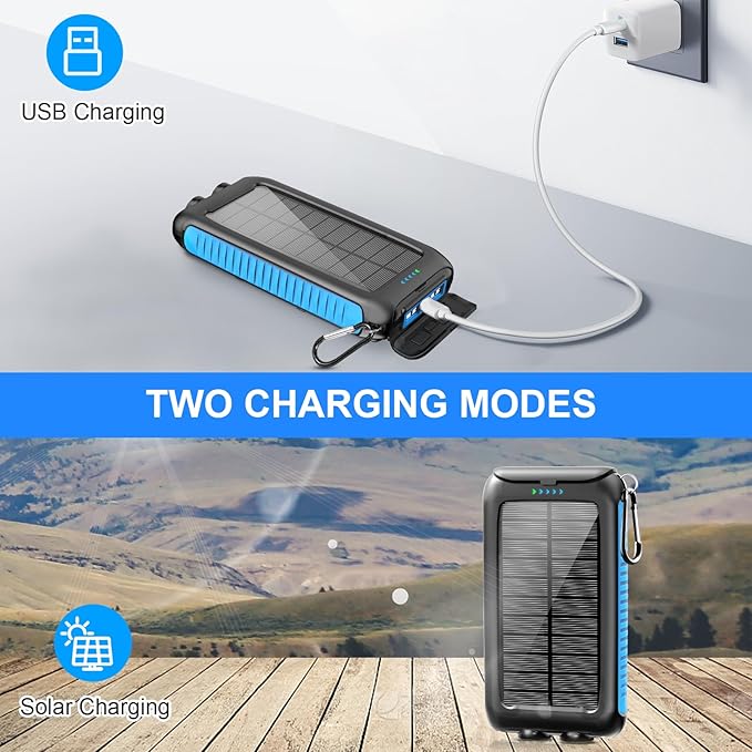 Kepswin Solar-Charger-Power-Bank-49800mAh Portable Solar Phone Charger - Image 4