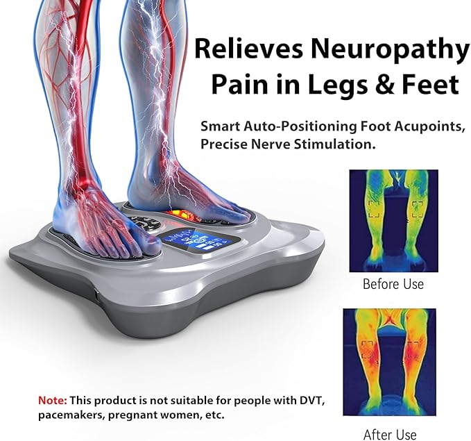 Creliver EMS Foot Massager for Neuropathy & Pain Relief, Electric Foot - Image 3