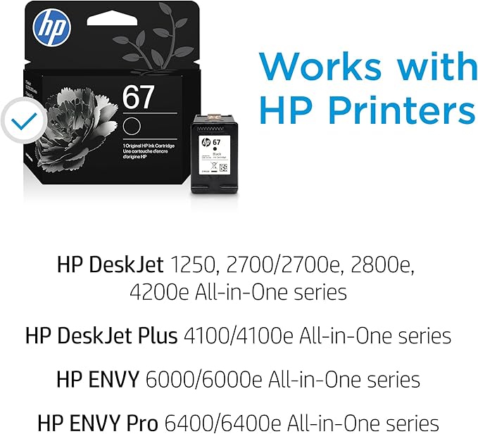 HP 67 Black Ink Cartridge | Works - Image 3