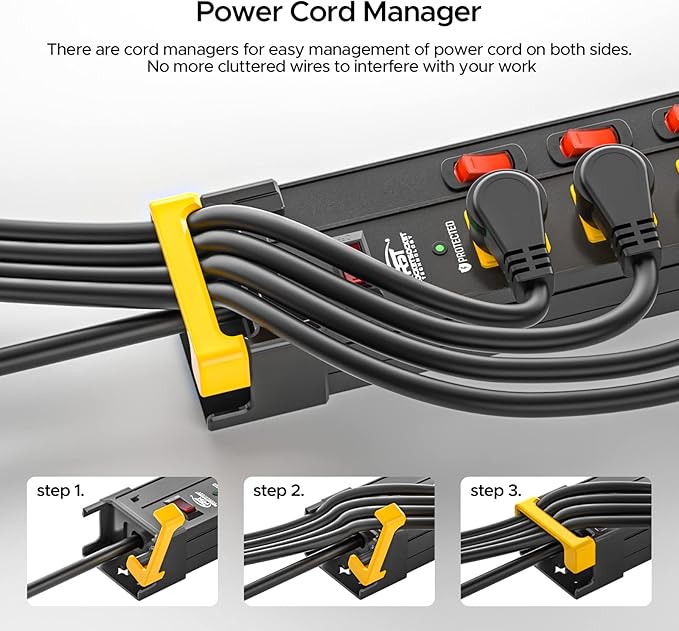 CRST 12 Outlet Heavy Duty Metal Power Strip - Image 4