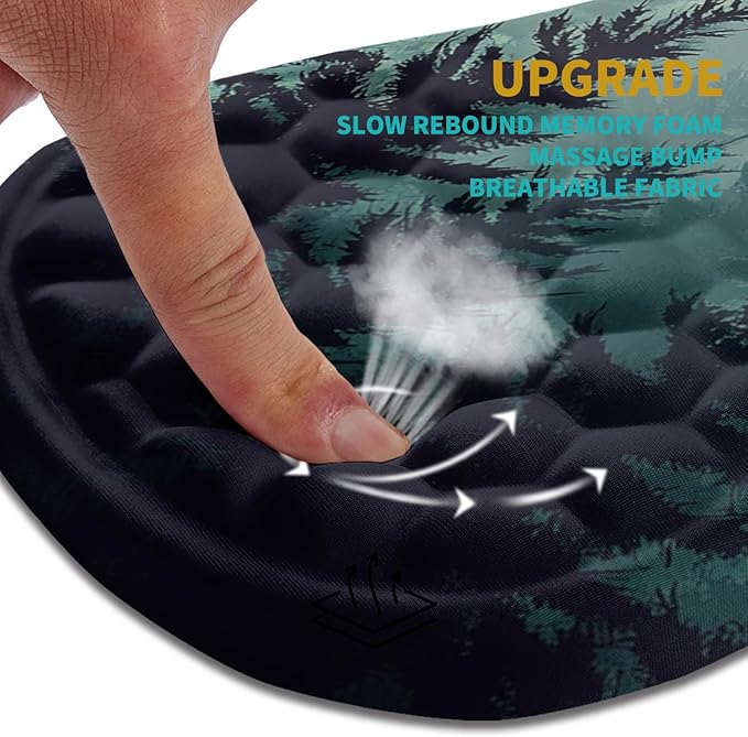 Hokafenle Ergonomic Mouse Pad Wrist Support, Wrist Rest Mousepad - Image 2