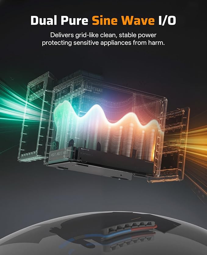 AFERIY P210 Portable Power Station 2400W, 2048Wh LiFePO4 Battery Generator - Image 5