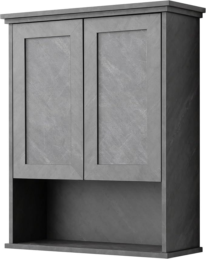 Bathroom Wall Cabinet Over Toilet Storage Cabinets 25x30 in Above Toilet Wood - Image 9