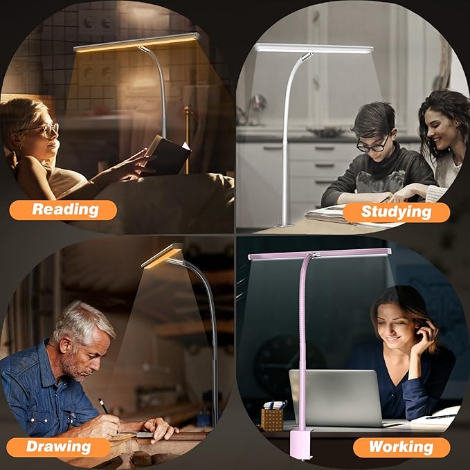 Airlonv LED Desk Lamp for Office Home, Eye-Caring Desk Light - Image 5