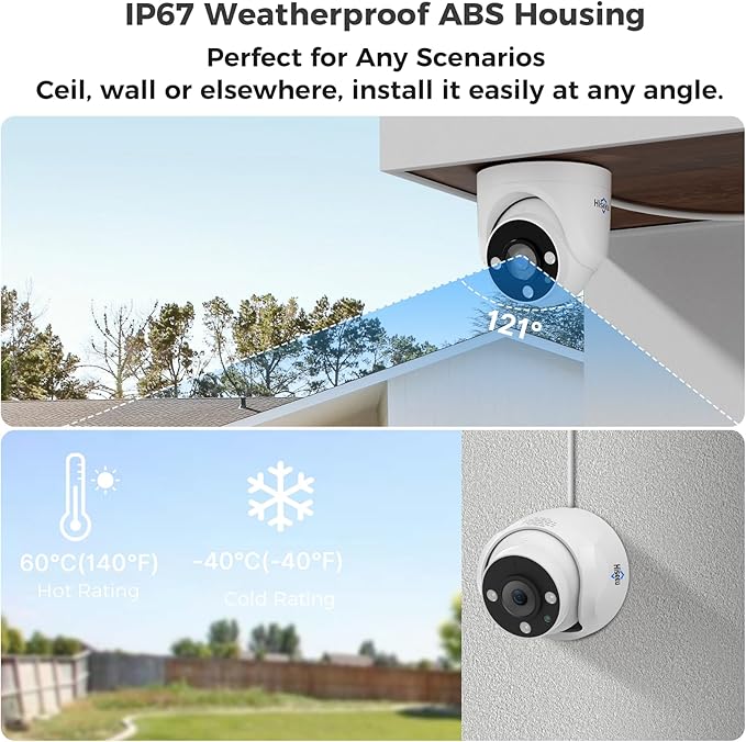 Hiseeu 16 Channel 3K Wired Security Camera System - Image 5