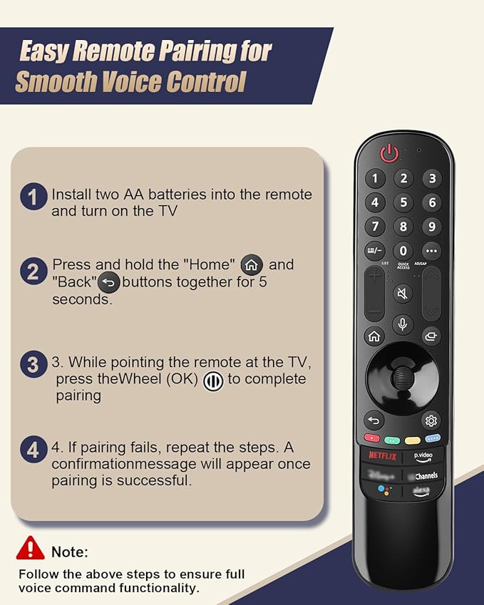 Replacement Voice Magic Remote for LG Smart TVs 2019–2024 - Image 6