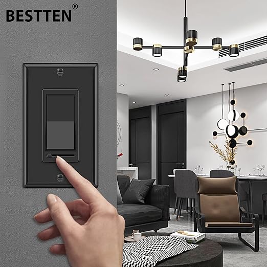 BESTTEN 6 Pack Dimmer Wall Light Switch, Compatible - Image 2