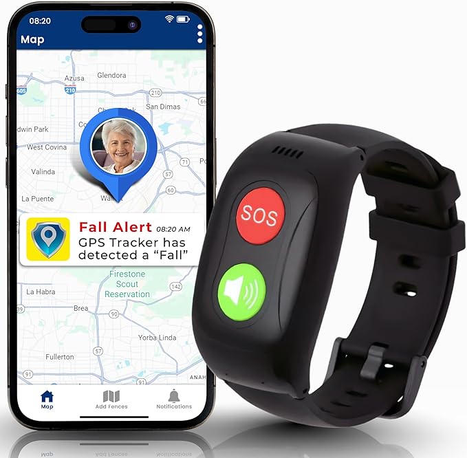 SecuLife SOS Wristband, Fall Detection, GPS Safety Bracelet by SecuLife%C2%AE