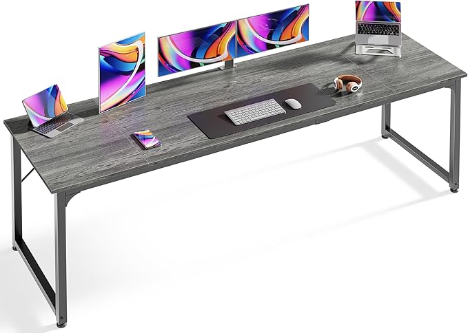 Huuger Computer Desk, 80 Inch Office Desk, Gaming Desk by Huuger