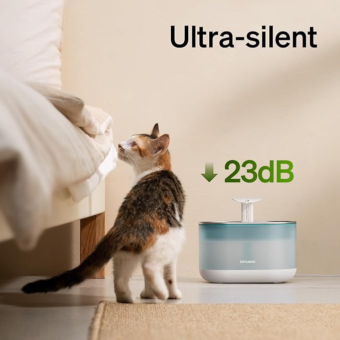 PETLIBRO Cat Water Fountain Stainless Steel, Ultra Quiet, 71fl oz/2.1L - Image 4