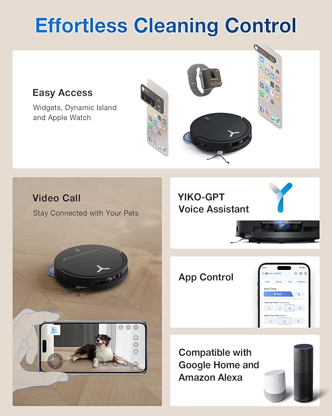 ECOVACS DEEBOT T50 PRO Omni Robot Vacuum and Mop, 3.19” Ultra-Slim, 000Pa - Image 9