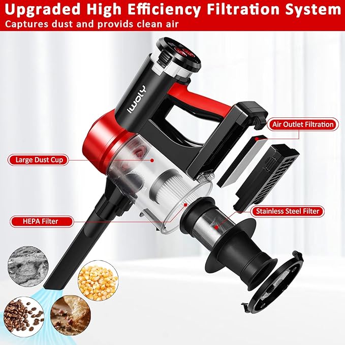 iwoly C150 Cordless Vacuum Cleaner Rechargeable - Image 4
