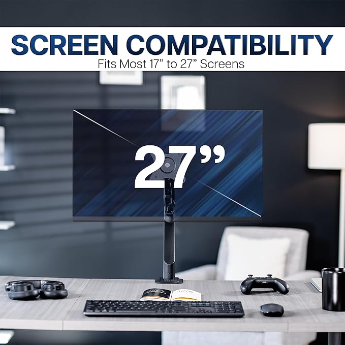 VIVO Heavy Duty Single Monitor Tension Arm - Image 7