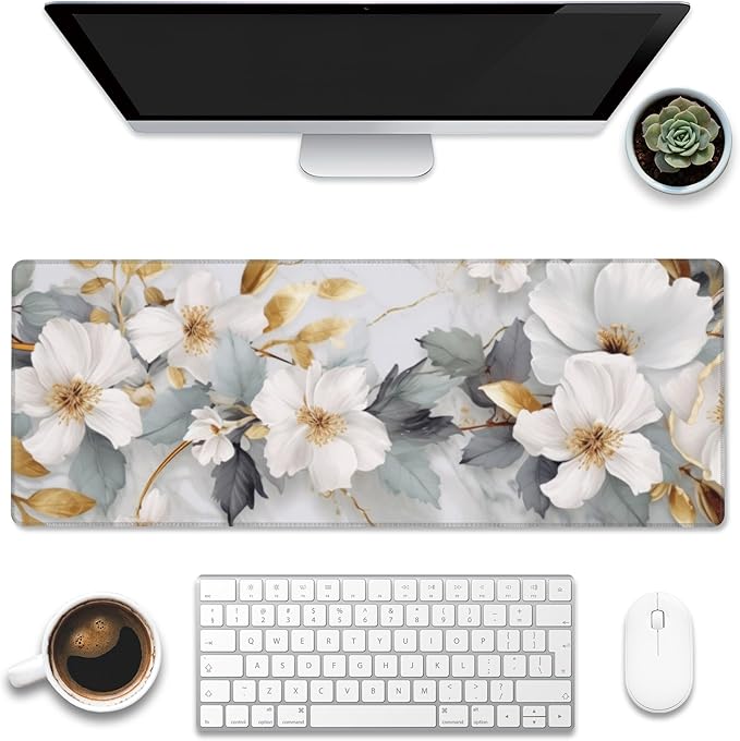 Eflxamz Desk Mat, Extended Big Computer Keyboard Mouse Pad by Eflxamz