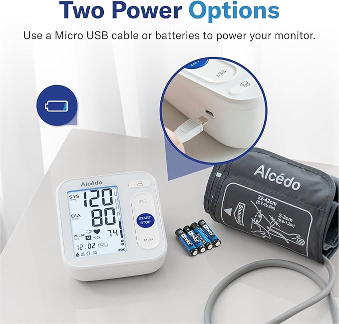 Alcedo Blood Pressure Monitor for Home Use, Automatic Digital BP Machine - Image 9