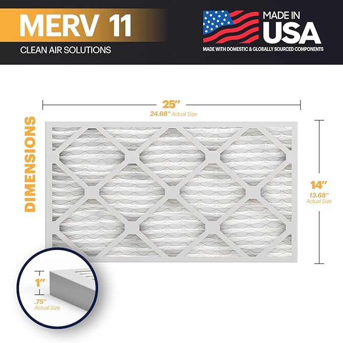 BNX TruFilter 14x25x1 Air Filter MERV 11 - Image 3