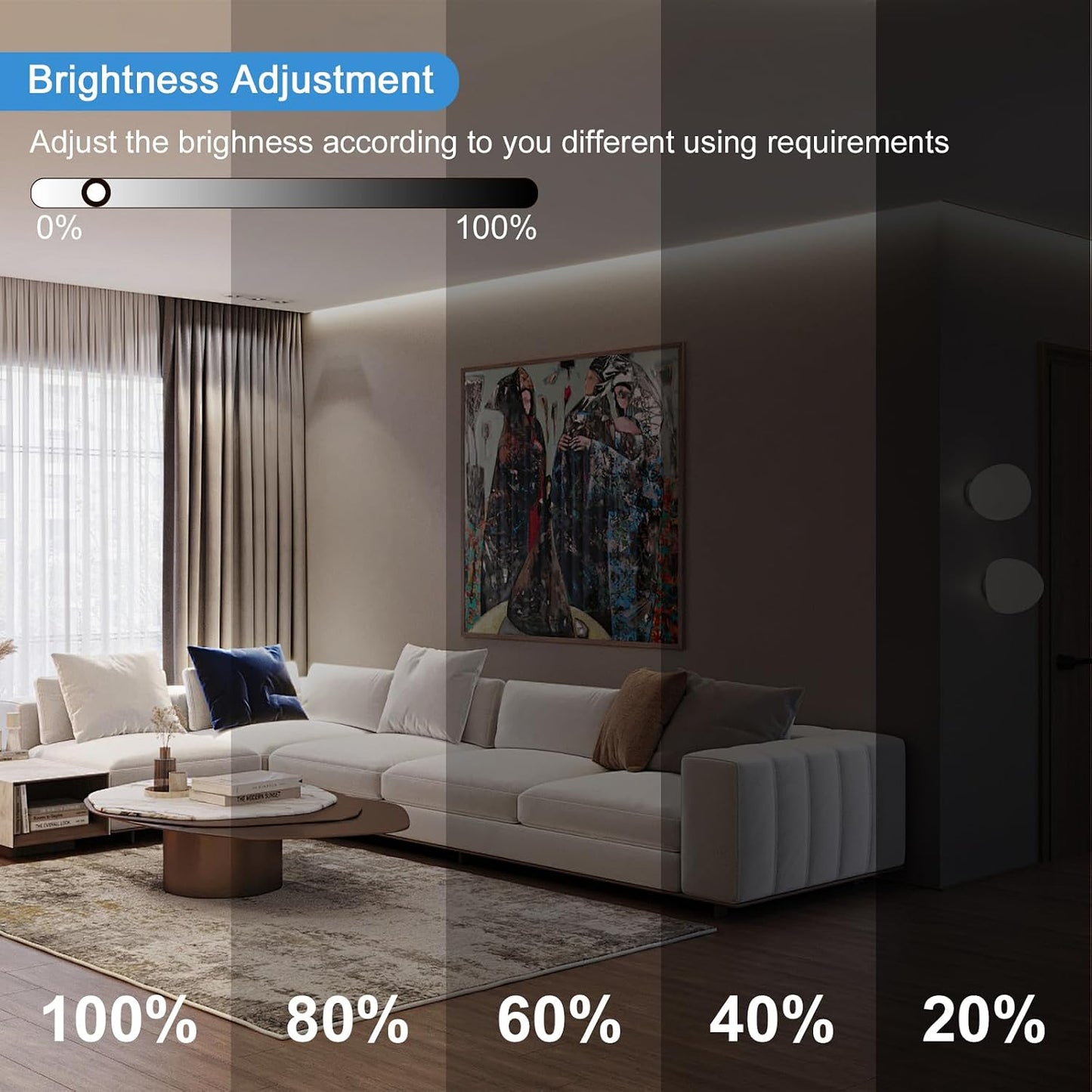COB LED Strip Light 32.8ft, 12V 3120 LEDs CRI90+ Dotless LED Tape for Home | Uniform Glow Flexible Cuttab Dimmable 2700K Ambience High CRI Lighting for Kitchen Cabinets Bedrooms Ceilings & DIY Decor