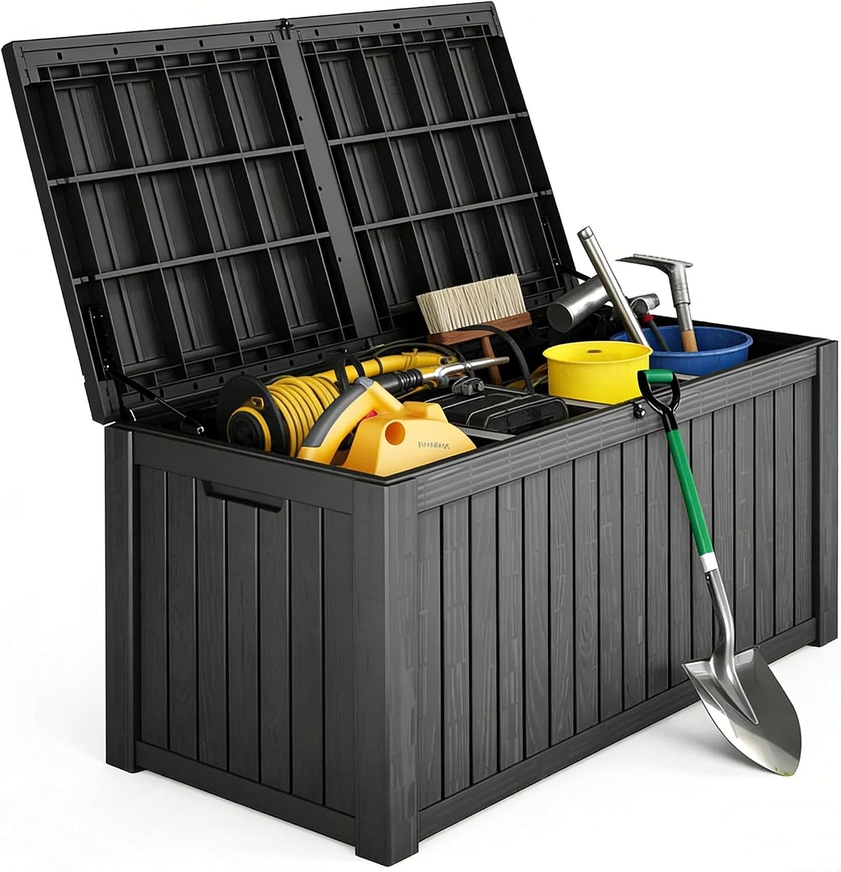 outdoor storage box 185gal waterproof resin deck box,pool, main product view
