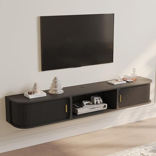 POVISON Mid-Century Modern Floating TV Stand by POVISON