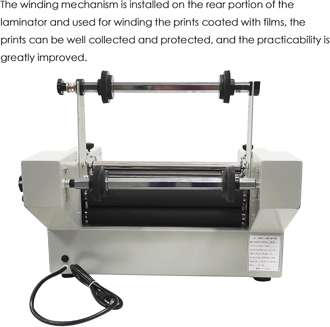 WYDDDARY 14.17"/360MM Electric Steel Roller Thermal Laminator - Image 6