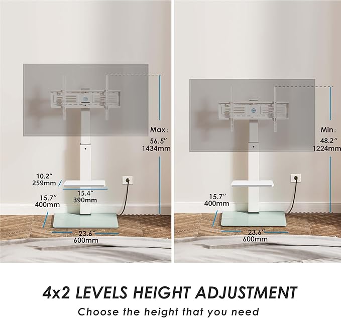 FITUEYES Floor TV Stand for 32-75 inch TV - Image 7