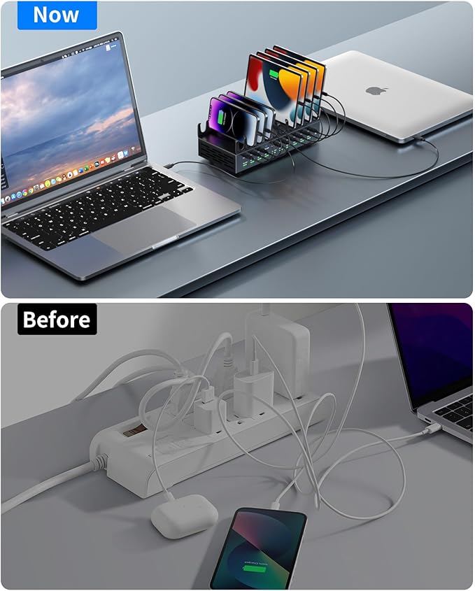 690W Charging Station for Multiple Devices, 20-Port USB C Fast Charging Station - Image 7