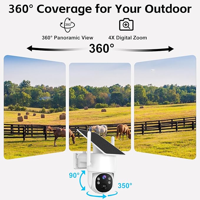 Kweiugfi 4G LTE Cellular Security Camera Outdoor, 365 Days Unlimited Data - Image 7
