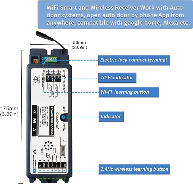 2.4GHz WiFi Access Control 400lb Holding Force Electic Magnetic Door Lock - Image 5